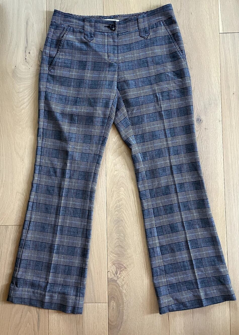 Y2K CAbi Houndstooth Plaid pants Size 4